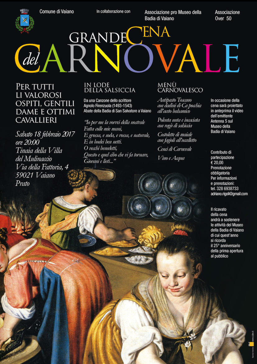 GRANDE CENA DEL CARNOVALE 2017.Vaiano 1